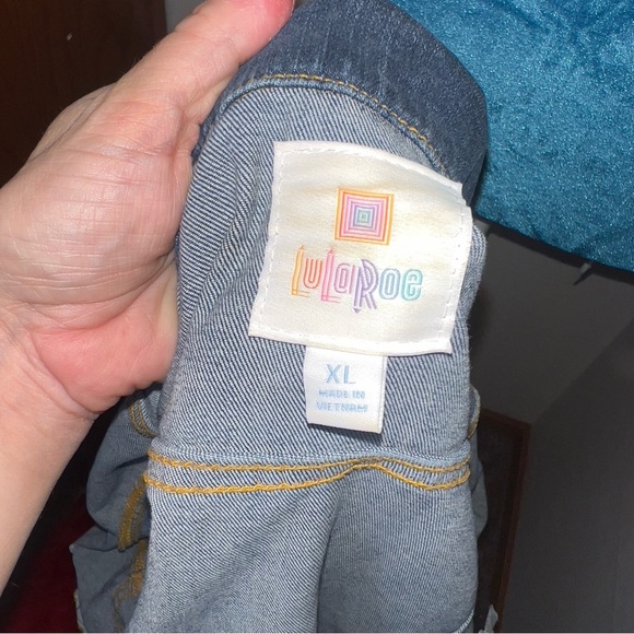 LuLaRoe Harvey Jean Jacket - Picture 4 of 10